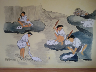 마을회관 벽화(통삼리 동막, 아곡리 아곡)